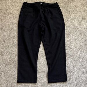 3sixteen Deep Black Cotton/Linen Easy Pant